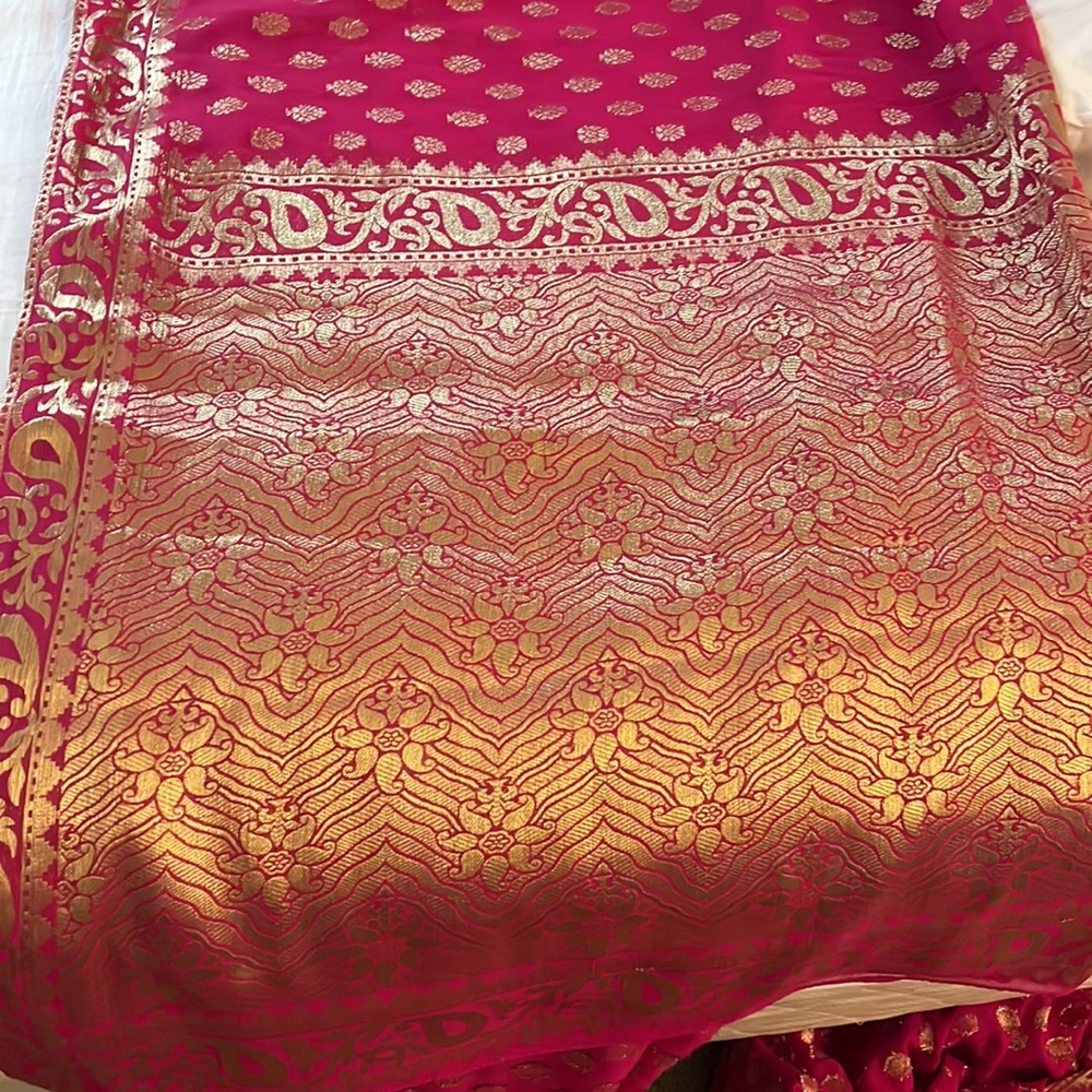 Pink saree - Picture 5 of 5